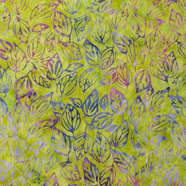 PURPLE GREEN - Heliotrope - Batikstoff aus Indonesien